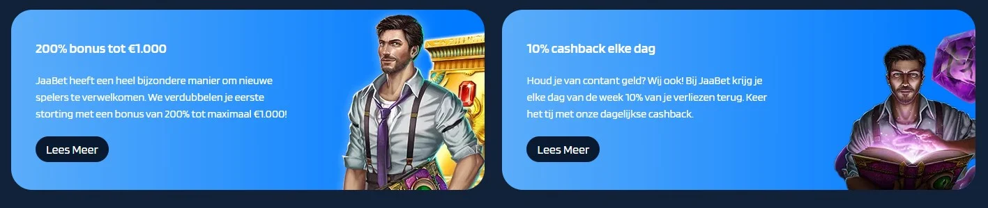 JaaBet Casino Welkomstbonus